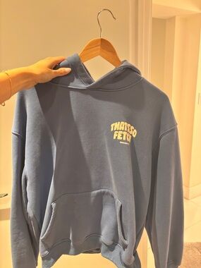 Blue "Thatsso Fetch" Graphic Hoodie